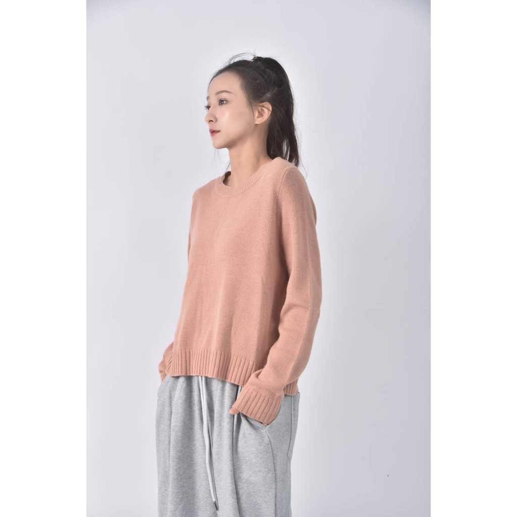 (XL) hm寬鬆粉色長袖上衣二手衣, , large