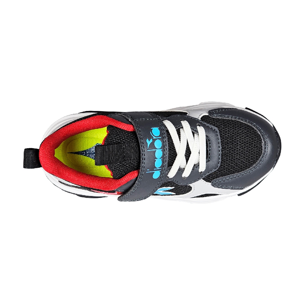 DIADORA迪亞多那 時尚兒童運動鞋 童運動鞋 童鞋 寬楦 透氣 保護後跟 吸震 減壓 支撐 健康鞋墊 止滑 黑 粉, , large