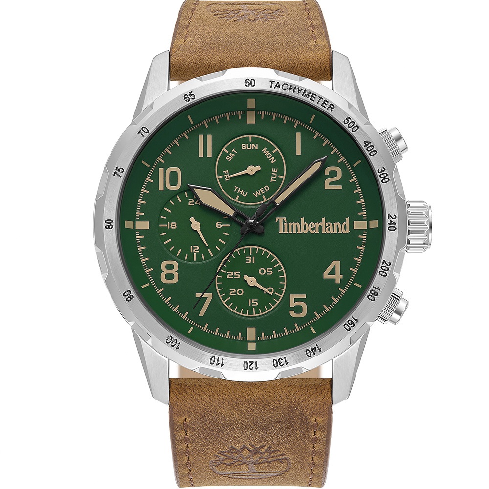 Timberland 天柏嵐 CAMPTON系列 三眼多功能手錶-綠 TDWGF0055402, , large