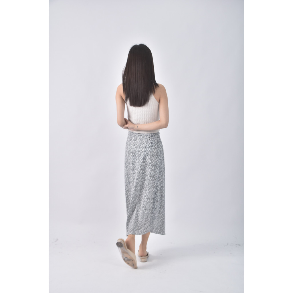 (S) 【里唯私服】碎花黑色長裙二手衣, , large