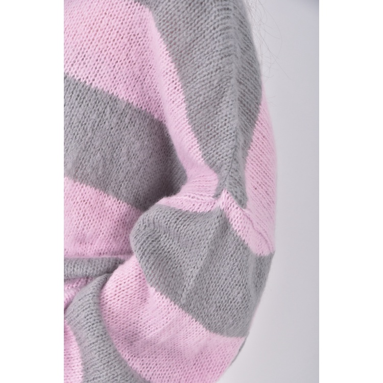 (F) frill seoul質感跳色粉色長袖上衣二手衣, , large