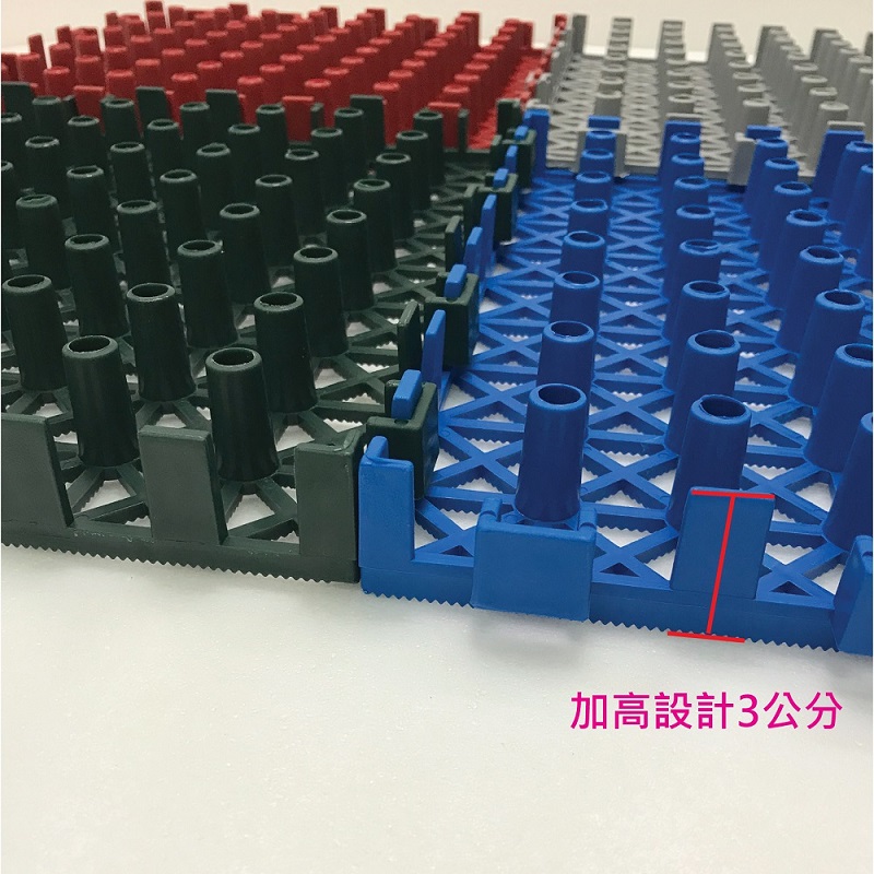 【PMU必美優】DIY高架組合塑膠墊4片組-綠色, , large