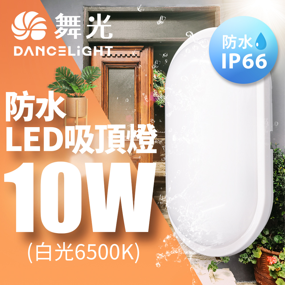 DanceLight舞光 2入組 LED 10W防水膠囊吸頂燈(白光), , large