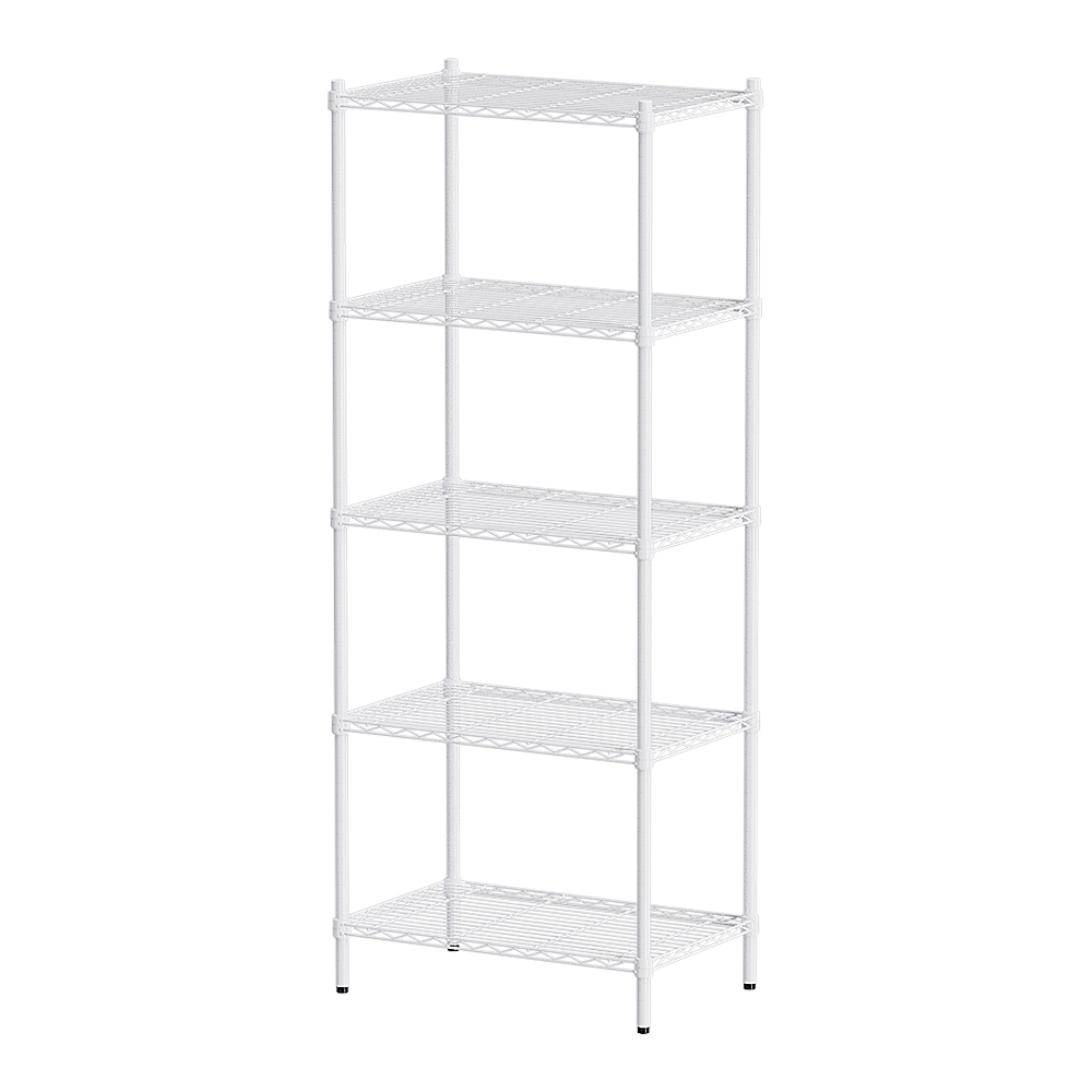 【Y HOUSE】70x45x180cm Lightweight Five-layer Iron Rack Iron Rack Shelf-Painted White