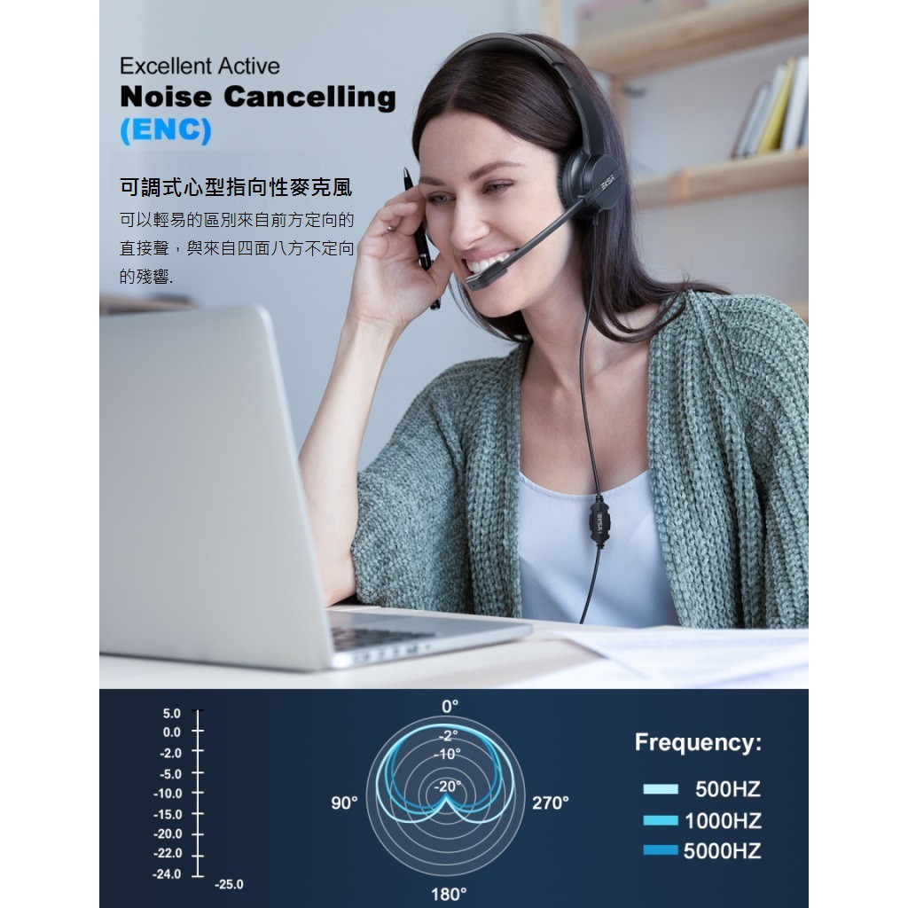 EKSA H12E 專業降噪通話耳麥, , large