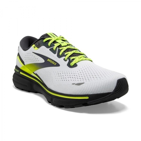 Brooks Ghost 15 男 慢跑鞋 運動 路跑 避震緩衝象限 夜光限定款 白 螢黃 [1103931D125], , large