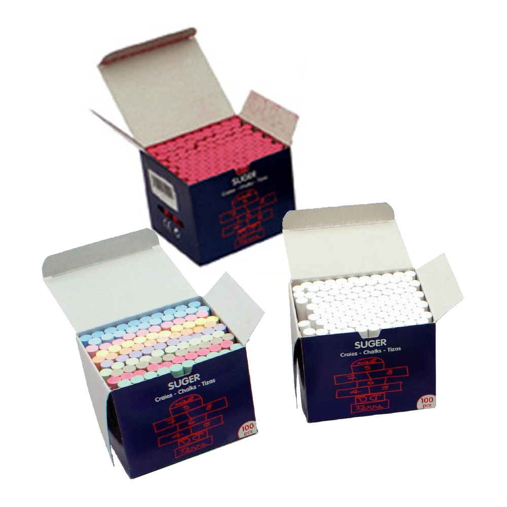 自強牌 吉爾多彩色粉筆 100支裝 / 16盒 / 件 藍色