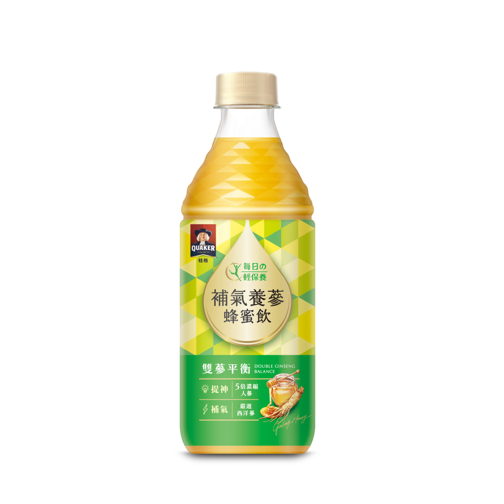 Quaker ginseng and honey water 450ml, , large