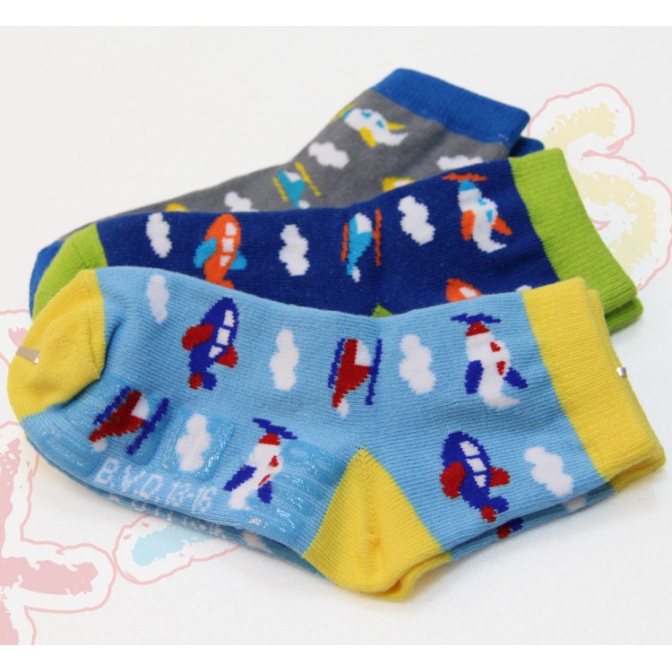 【BVD】飛上雲端1/2童襪<灰色,17-21cm>B328 短襪 襪子, 灰色,17-21CM, large