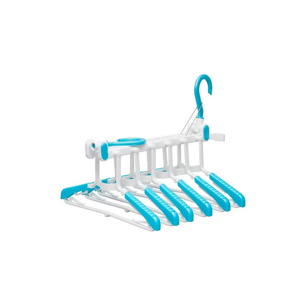 金德恩 GS MALL 台灣製造 6勾摺疊衣架 6勾架 6勾衣架 摺疊衣架 衣架 衣夾 收納勾 收納勾, , large