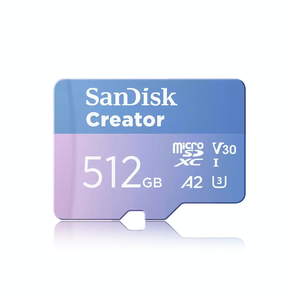 【SanDisk】 Creator 512G UHS-I U3 A2 V30 microSDXC 記憶卡, , large