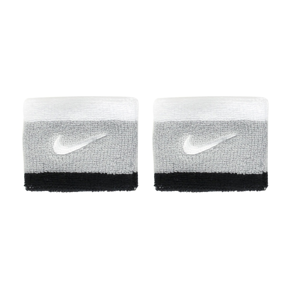 NIKE SWOOSH 腕帶 護腕 健身 訓練 跑步 慢跑 戶外 運動 簡約 素色 吸汗 乾爽 透氣 彈性 柔軟 灰黑白