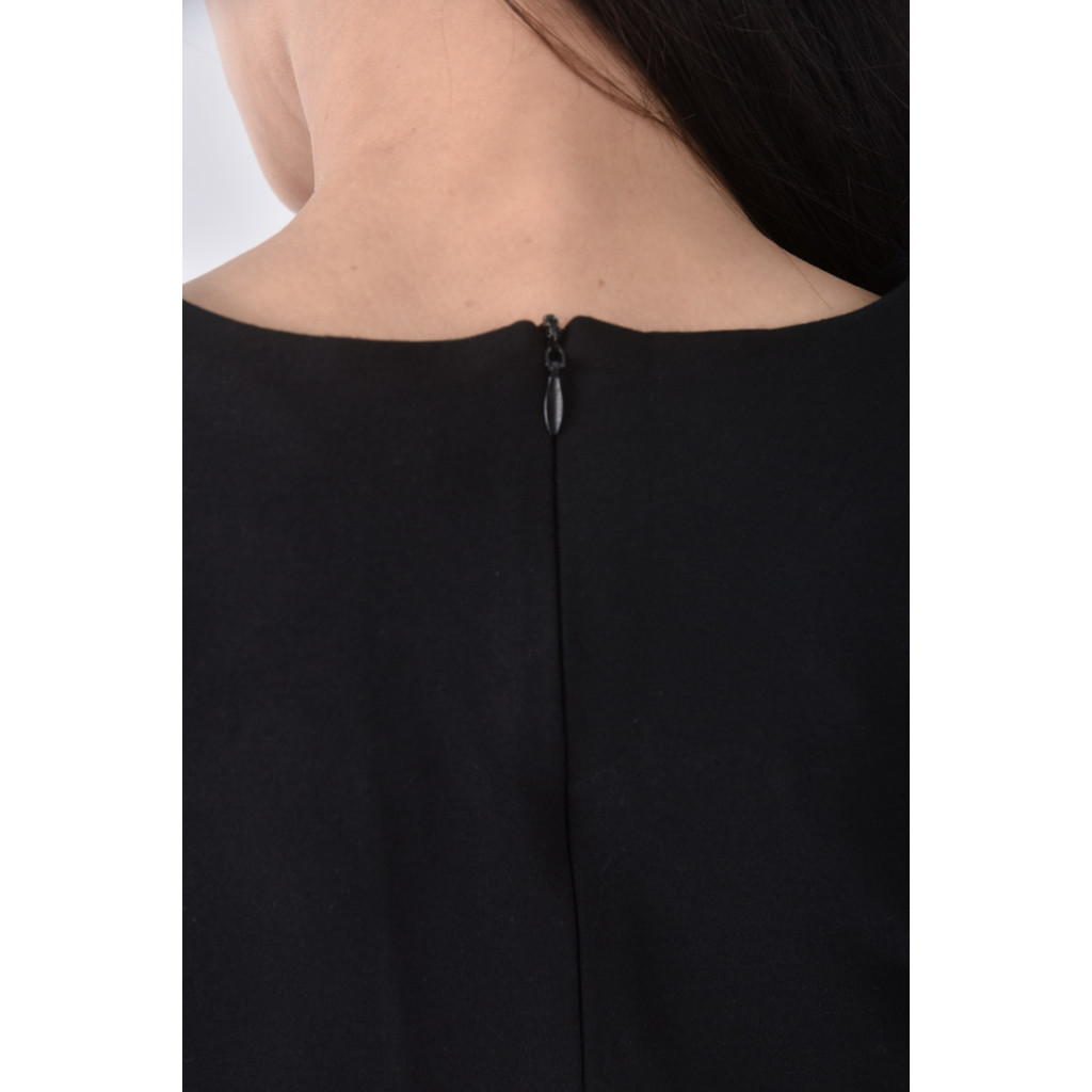 (S) in質感撞色綁帶黑色洋裝二手衣, , large