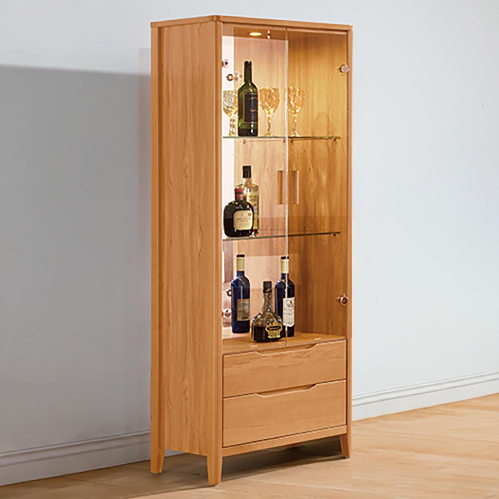 【Hampton 漢汀堡】斯提亞柚木2尺展示櫃, , large