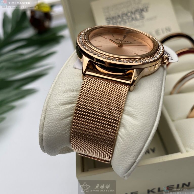[星晴錶業]AnneKlein手錶,36mm,AN00291玫瑰金色錶面可更換錶殼玫瑰金色米蘭錶帶款, , large