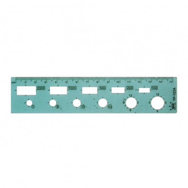 【 徠福 】國小數學尺/片 TP-123A, , large