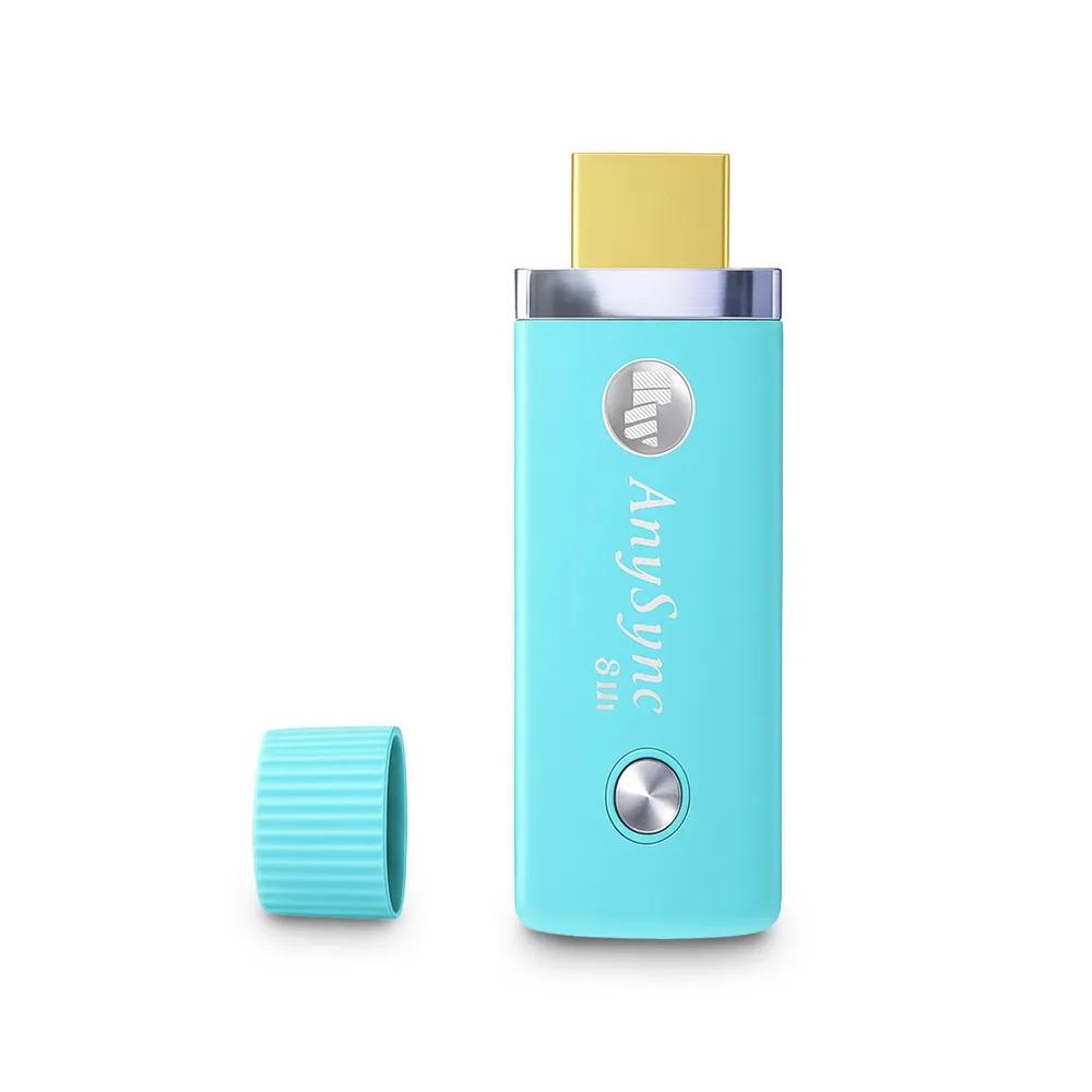 [8th Gen AnySync] Streamer HDMI Wireless Display Adapter (with 4 Gifts) (Cyan Green )