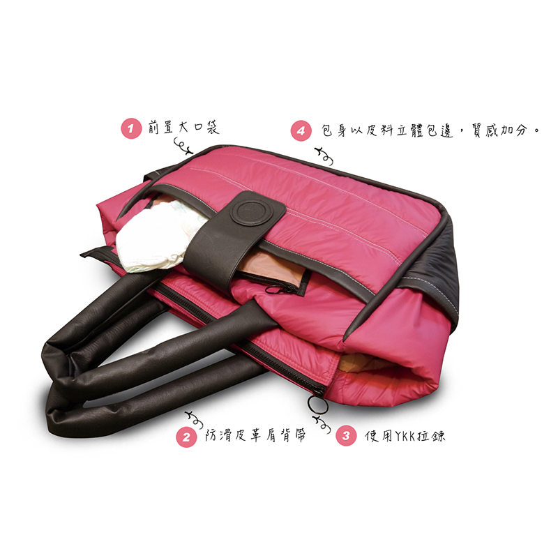 【iwow】經典側背包/甜莓桃, , large