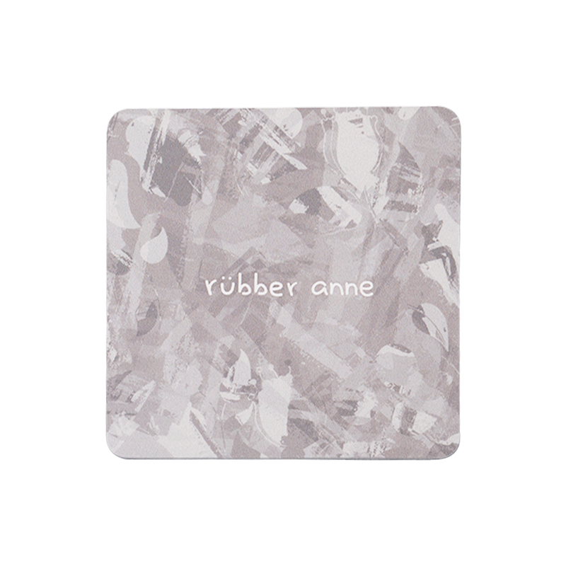 【Monster】 Soft Diatomaceous Earth Absorbent Coaster – Misty Sakura Tales (10x10cm) – Deep Space Gray, , large