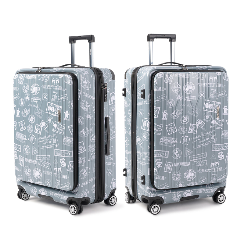 【Alldma鷗德馬】25吋台味郵戳雙開箱AD25-鼠草綠郵(贈保護套CF7), , large