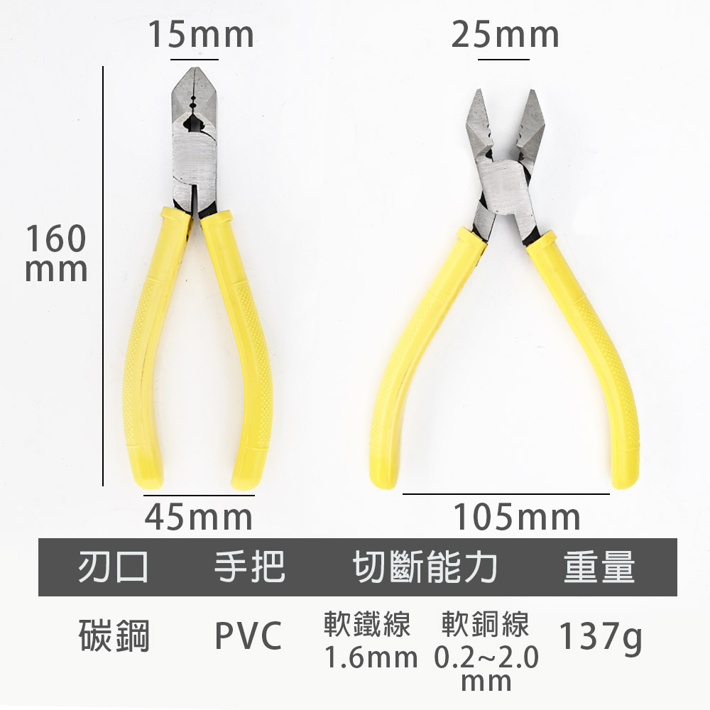【TOPWAY】6吋日式斜口鉗 防滑膠柄 鉗子 6吋 150mm, , large
