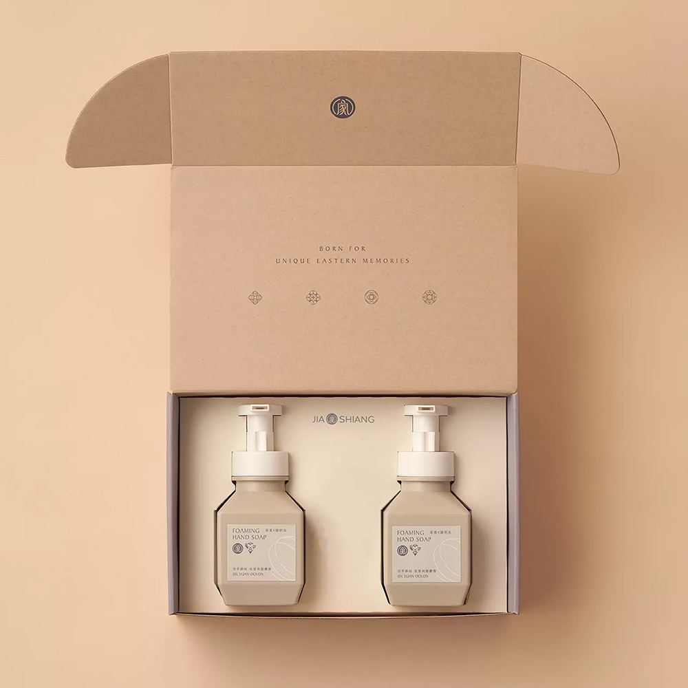 【WASHWISE聰明洗】金萱烏龍麝香洗手慕斯禮盒組, , large
