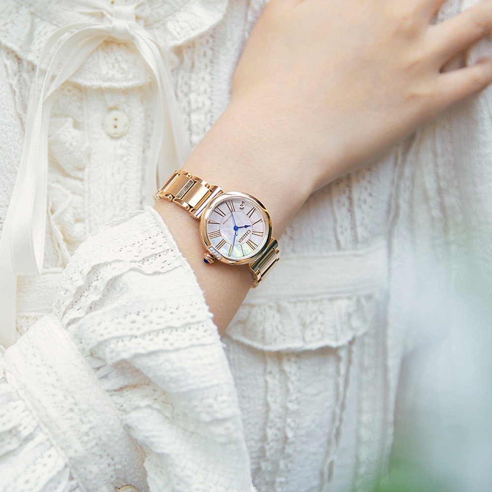 CITIZEN 星辰 L系列  幸福鈴蘭 永恆款 光動能大三針女錶 EM1063-89D, , large