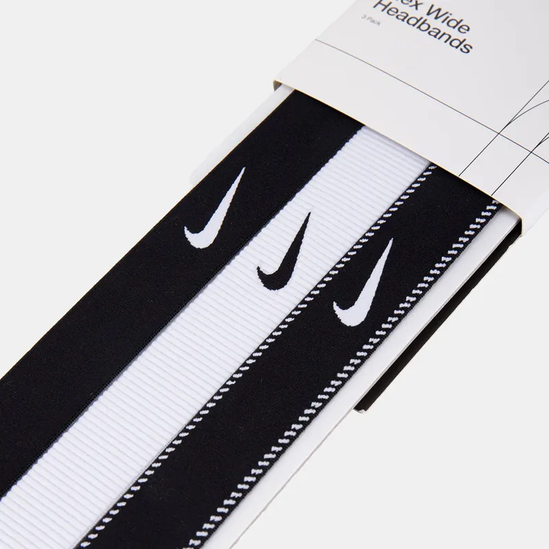 [秉宸] NIKE FLEX CLASSIC 寬版頭帶 3PK N1011932, , large