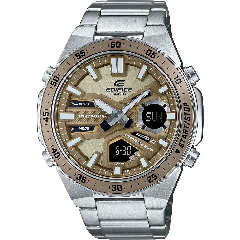 CASIO 卡西歐 EDIFICE 10年電力計時手錶 EFV-C110D-5A, , large