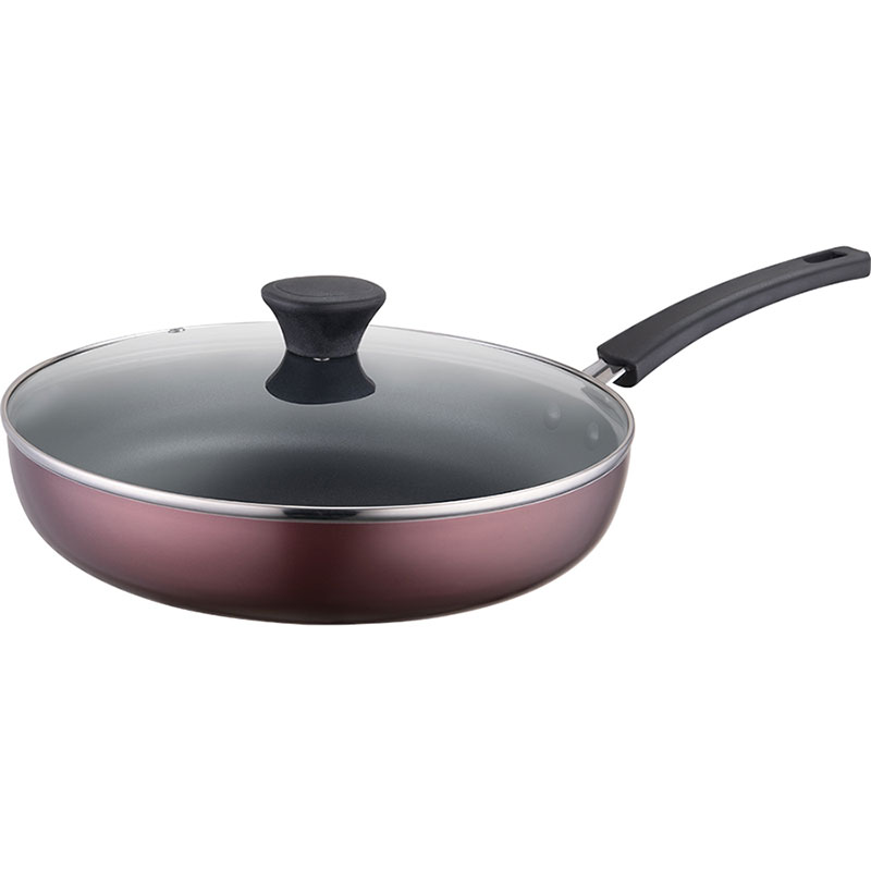 Non-stick frying pan with lid32cm, , large