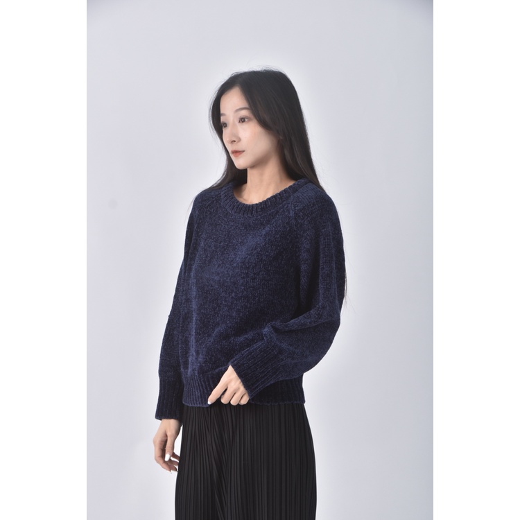 (S) 【國泰航空永續合作】h m質感藍色長袖上衣二手衣, , large