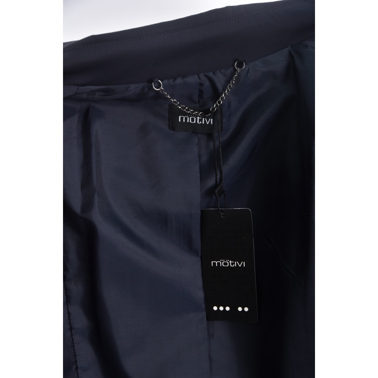 (S) motivi質感棉質風衣藍色外套二手衣, , large