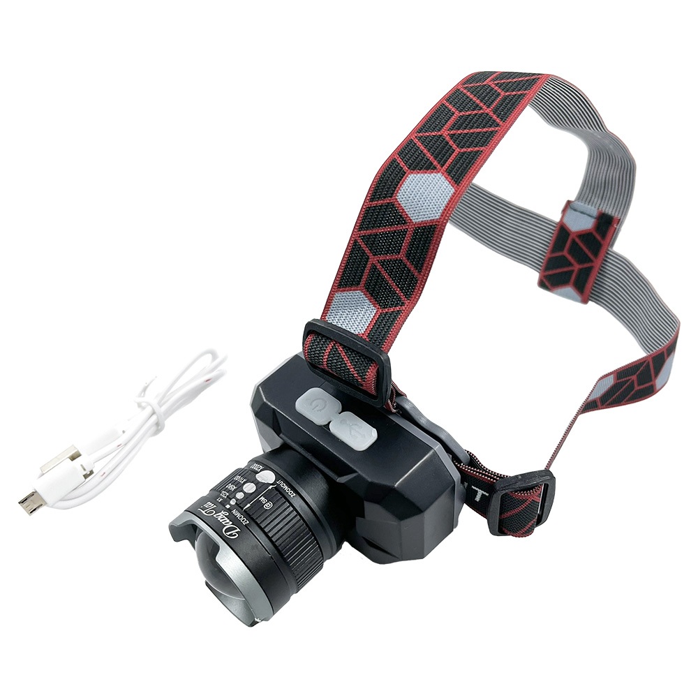 WT-185 東泰 65W黃白光伸縮調焦USB充電式頭燈 P70燈珠・多模式照明・附充電線, , large