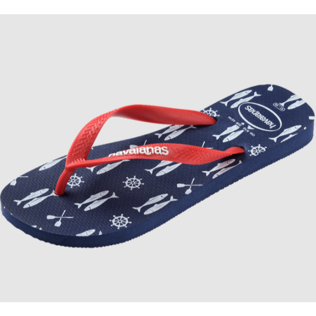 [巴拉娜巴西人字拖專賣店]HAVAIANAS 哈瓦仕．TOP NAUTICAL．航海．沙灘．海邊．藍紅帶, , large