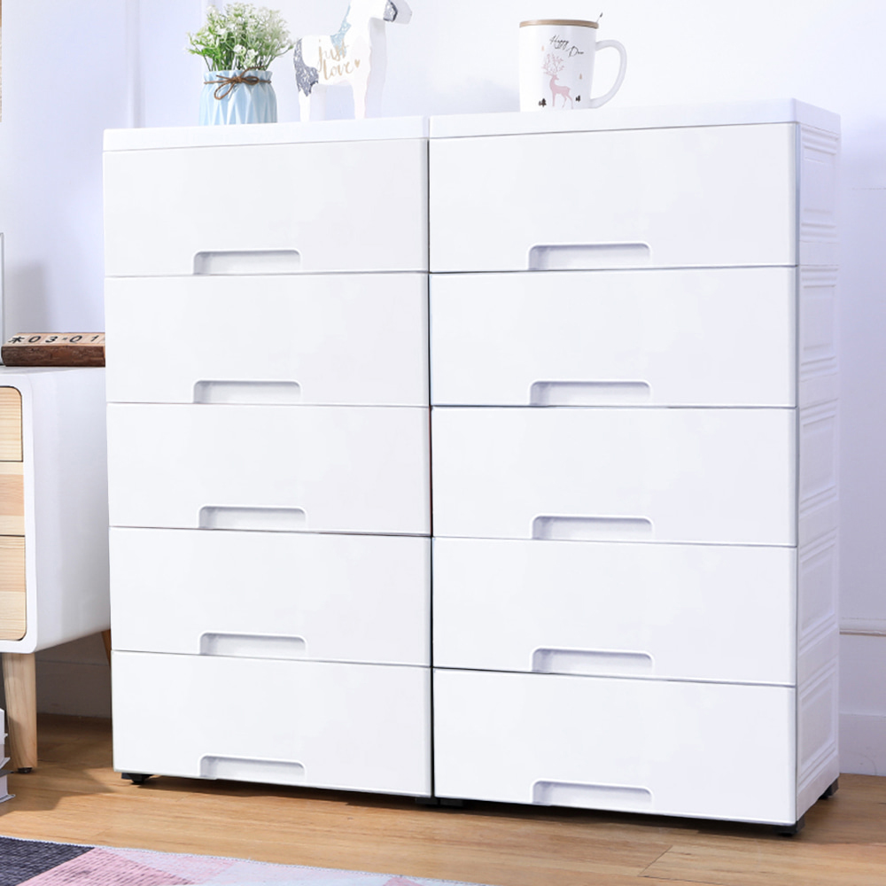 【AOTTO】42面寬五層附輪抽屜收納櫃(AC-001W), , large