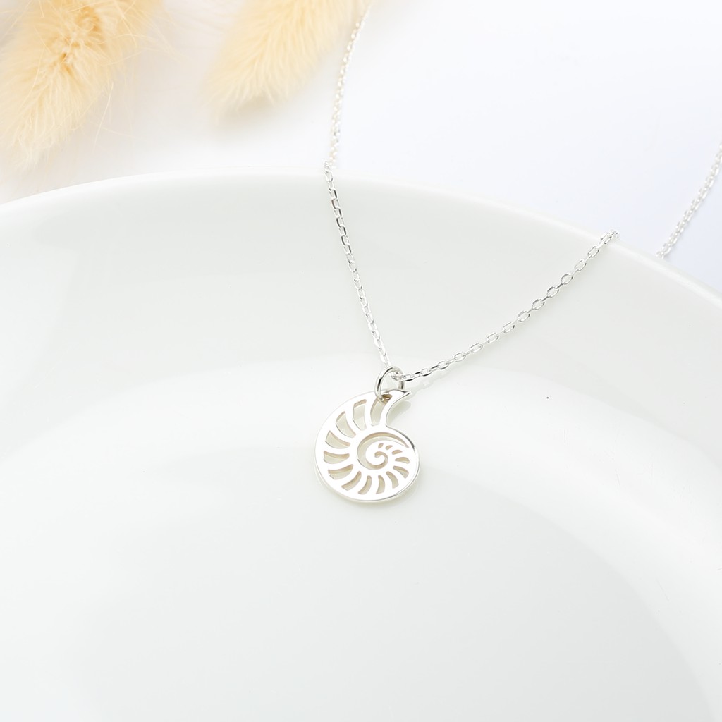 【Angel & Me】Shell Golden ratio s925 sterling silver necklace Birthday gift, , large