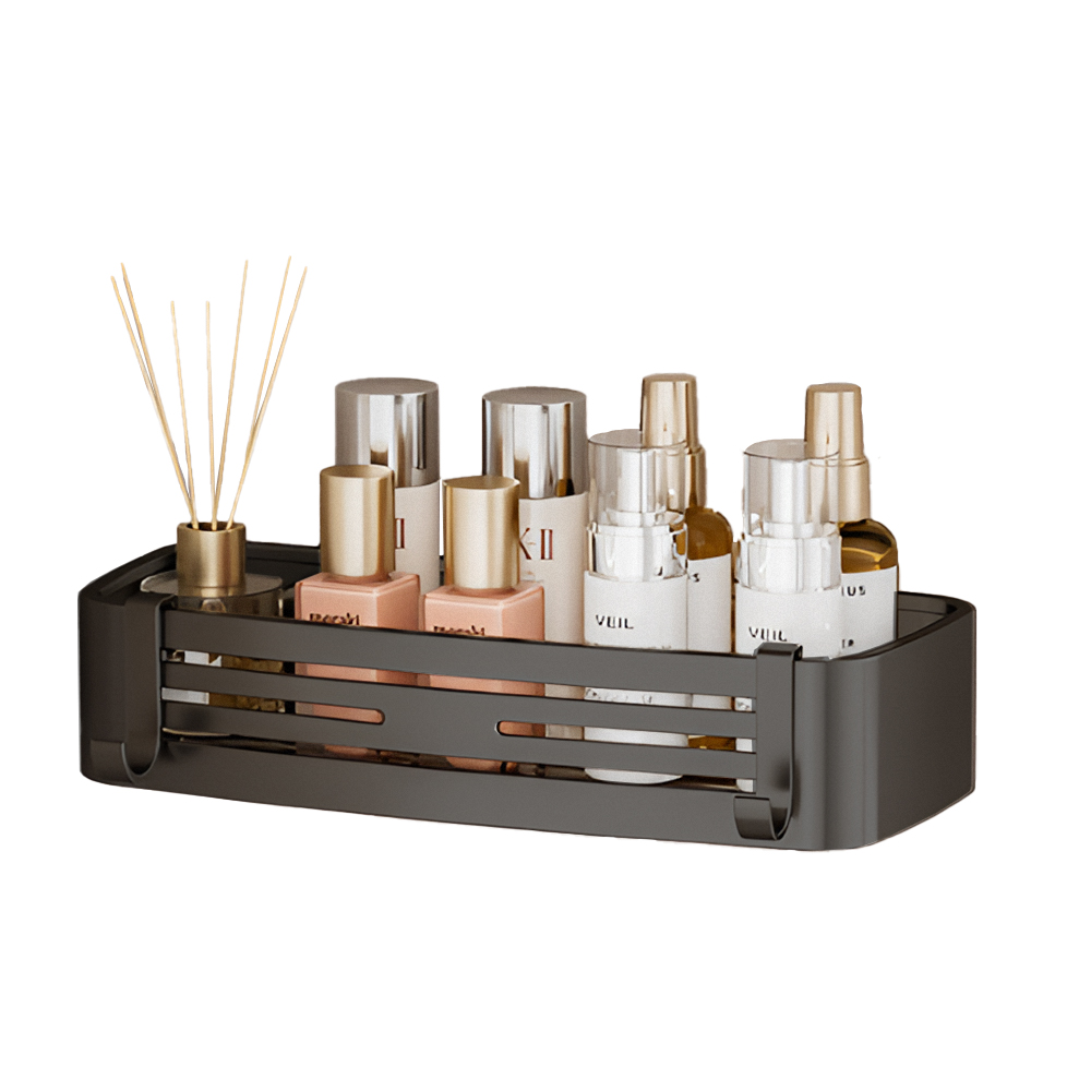 【上手家居】太空鋁吸盤浴室置物架 方形(浴室收納/廁所置物架/吸盤置物架/浴室收納架/浴室架/衛浴置物架), , large