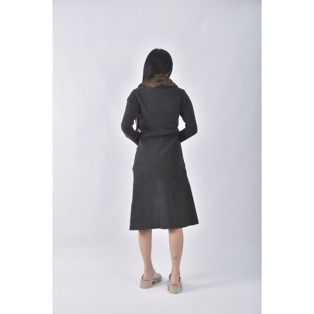 (S) nice claup排扣黑色外套二手衣, , large
