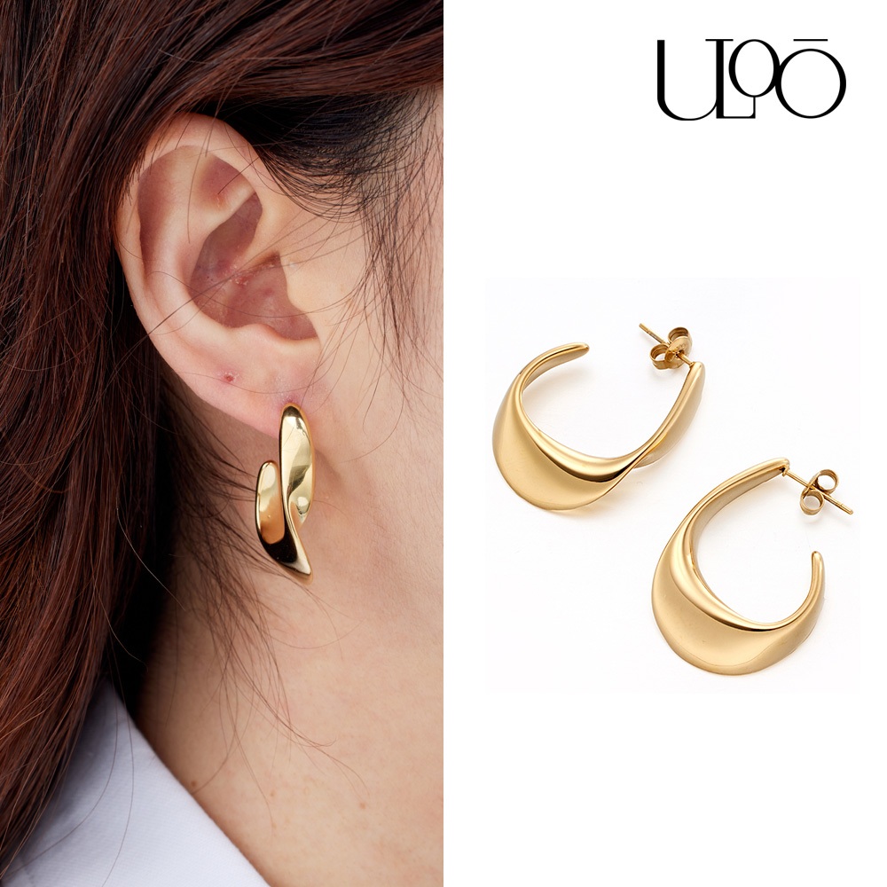 ULOO Glimmer 柔光甜心耳環-金色 UE1001310, , large