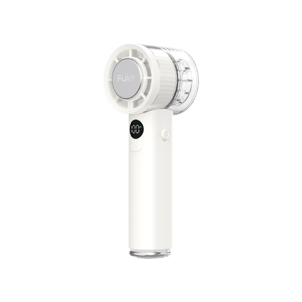 FUNY Portable ice cube fan, 雪霧白, large