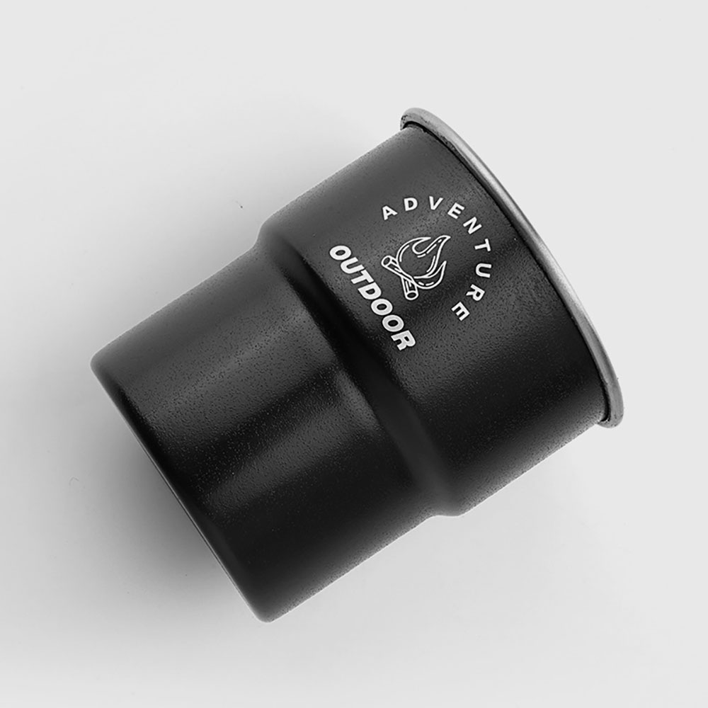 Lightweight stackable 304 stainless steel camping step cup, army green, 1 piece (outdoor step cup, camping stackable cup, lightweight drinking cup, camping portable cup), , large