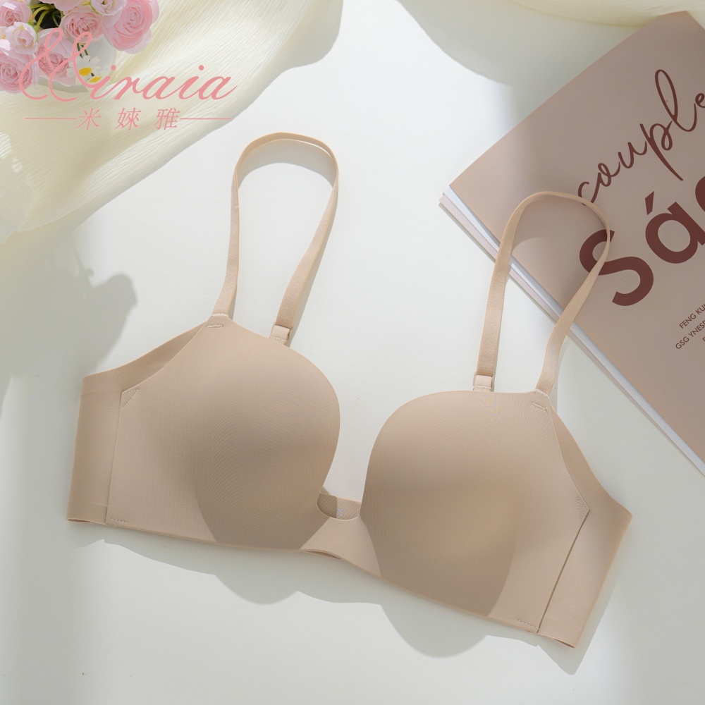 [Miraia米婡雅]大U杯零著感無痕內衣(深U集中無鋼圈、舒適寶寶棉、24HR無感), , large
