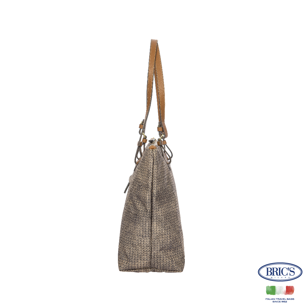 【Bric's】 X-collection 肩背包(中) BXG45071 - 混羊毛堅果色, , large
