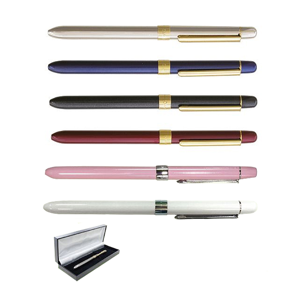 【O.B.】PENAC Slim 3F 三合一多功能筆（0.7mm原子筆藍、紅+0.5mm自動鉛筆）/支 TF0701 附筆盒 - 多款可選, , large
