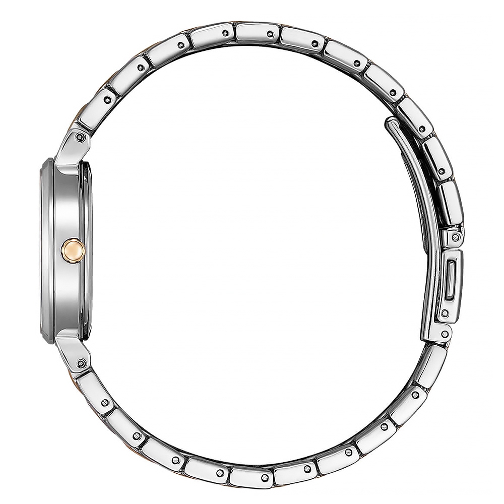 CITIZEN 星辰 LADY 優雅菱格紋光動能女錶 EW2696-84A, , large