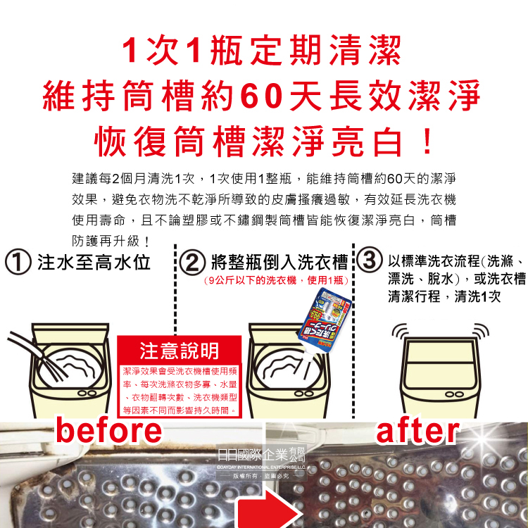 [日日好物]日本獅子化工-PIX液體浸透強力除霉去垢消臭洗衣槽清潔劑550g/瓶(防污垢再沾染洗滌劑,約60天長效,滾筒/直立/雙槽洗衣機皆適用), , large