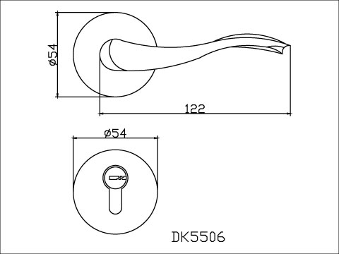 Bathroom horizontal lock + auxiliary lock, , large