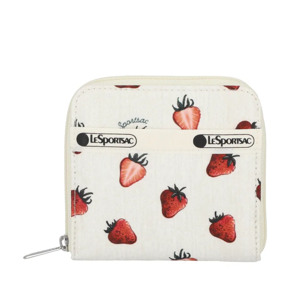 |快速出貨|Lesportsac Compact Zip Wallet 極簡輕薄錢包 送禮推薦-莓果輕舞, , large