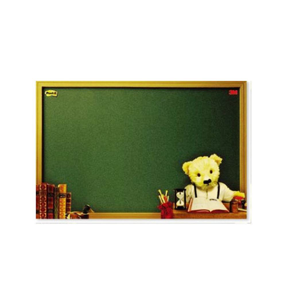 【龍品文創】3M 558M-B 熊熊 中自粘公佈欄-款式隨機, , large