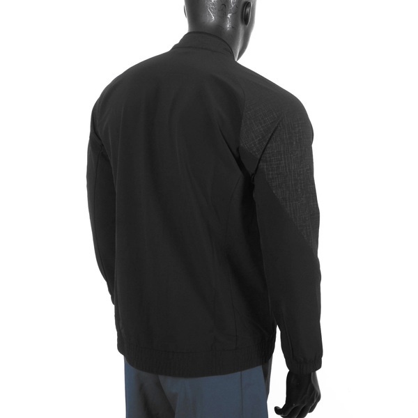 Mizuno 男 外套 平織 運動 休閒 合身版 彈性 舒適 抗紫外線 拉鍊口袋 美津濃 黑 [32TCA08109], , large